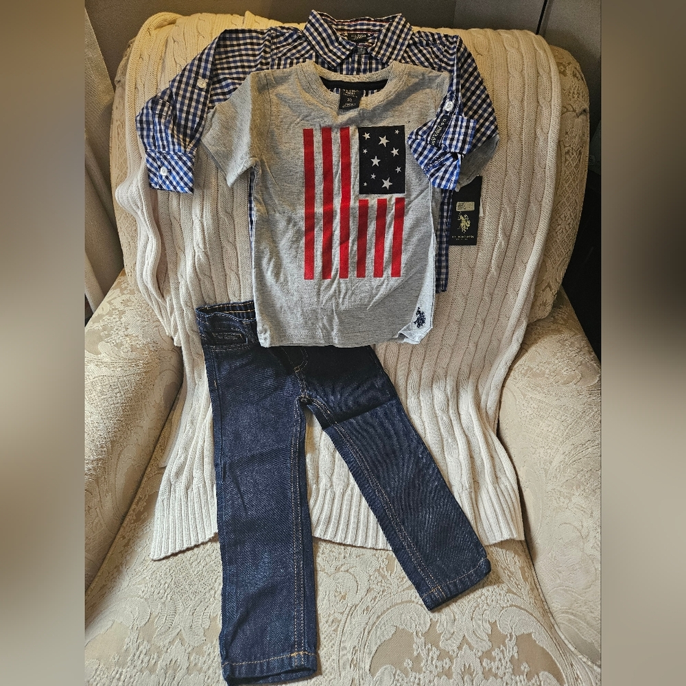 US polo assn boys set